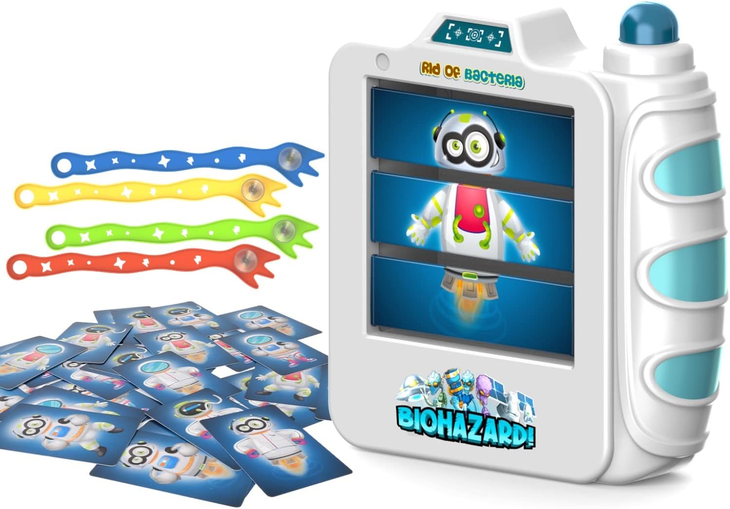 Sight Difference Swat Game, Space Hunter Reactivity Training Flash Cards Toy Games for 3 4 5 6 Year Old, 27 Card, 4 Catcher and 1 Display, Brain Game Gift for Kids Birthday, Kindergarten, Home, School