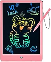 PINKCAT 10 Inch LCD Writing Tablet - Mess-Free Doodle Board for Kids 3-8, Pink Drawing Pad Toy, Travel & Christmas Gifts for Toddlers