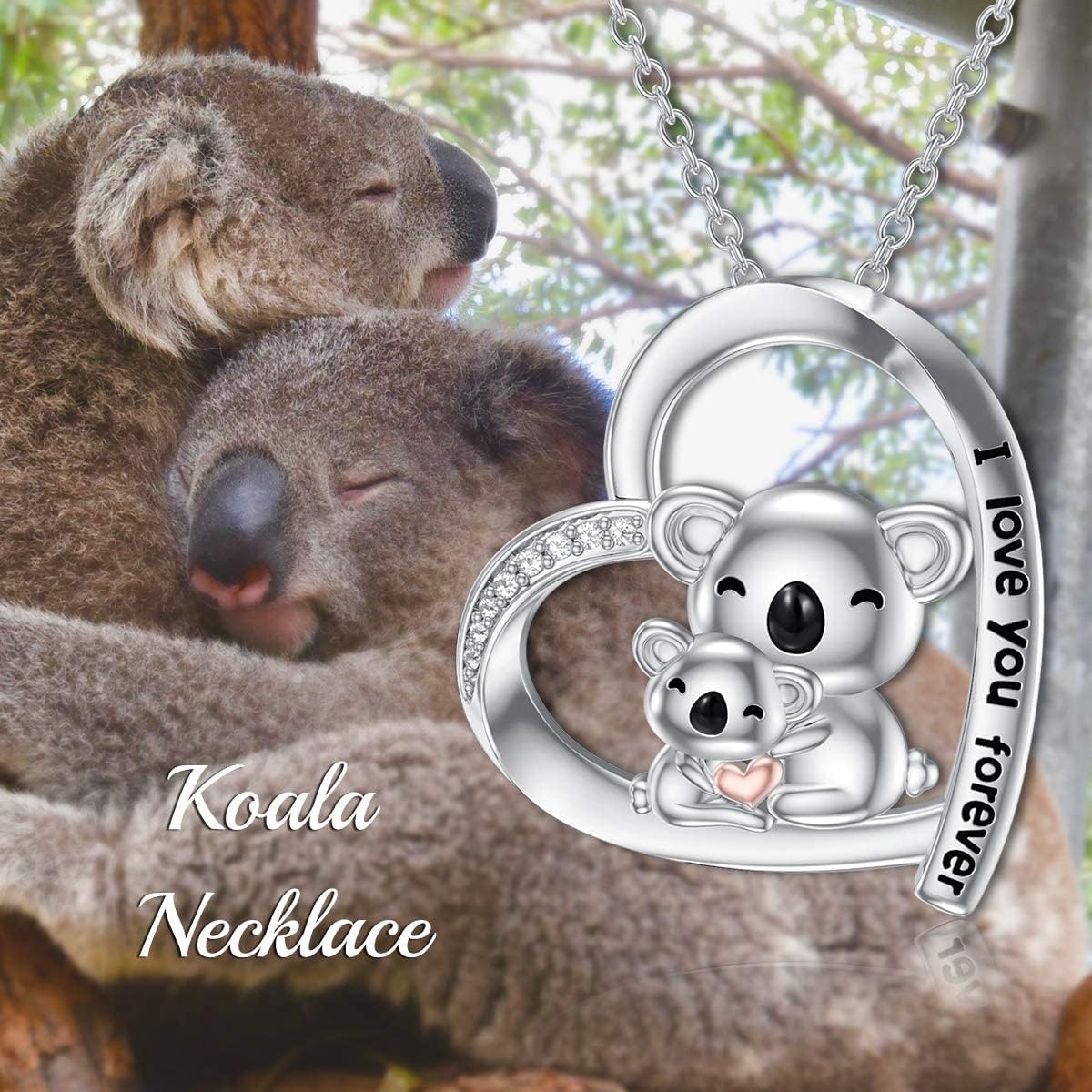 PROESS Sterling Silver Animals Necklace Cute Pendant Necklace for Couples Sister Daughter Mother Birthday Jewelry Gifts - Image 2