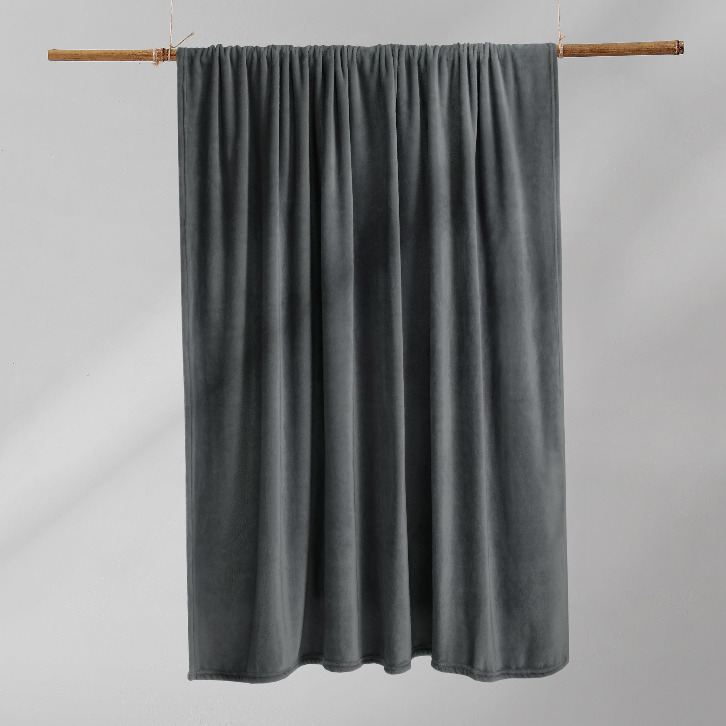 DecoKing Mic Deken 220 x 240 cm ecru deken microvezel sprei fleece zacht pluizig knuffelig