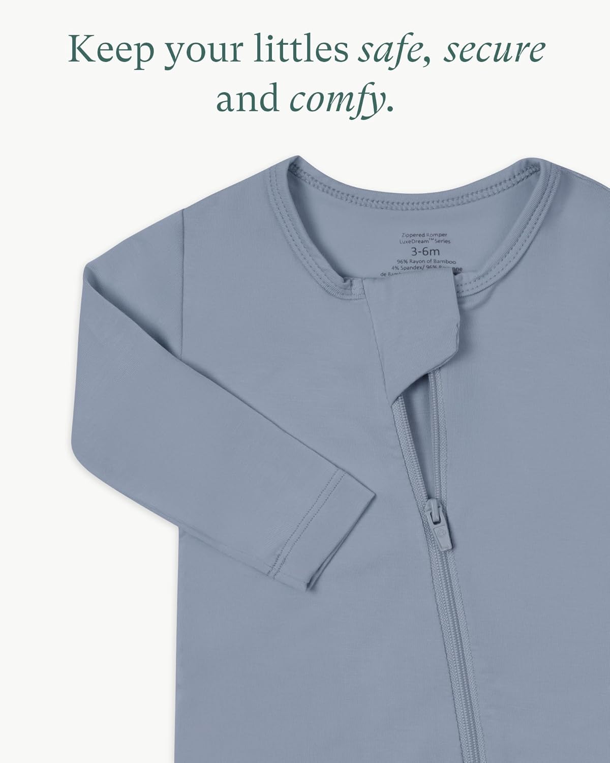 PurComfy Baby Long Sleeve Romper Jumpsuit, Premium Soft Rayon One Piece Pajamas Boy Girl 2-Way Zipper Coverall Sleeper - Image 5