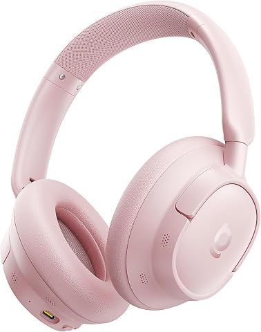 Baseus EH10 NC - Cuffie Bluetooth con isolamento acustico ibrido da -45 dB, con audio Hi-Res e LDAC e microfono da 5...