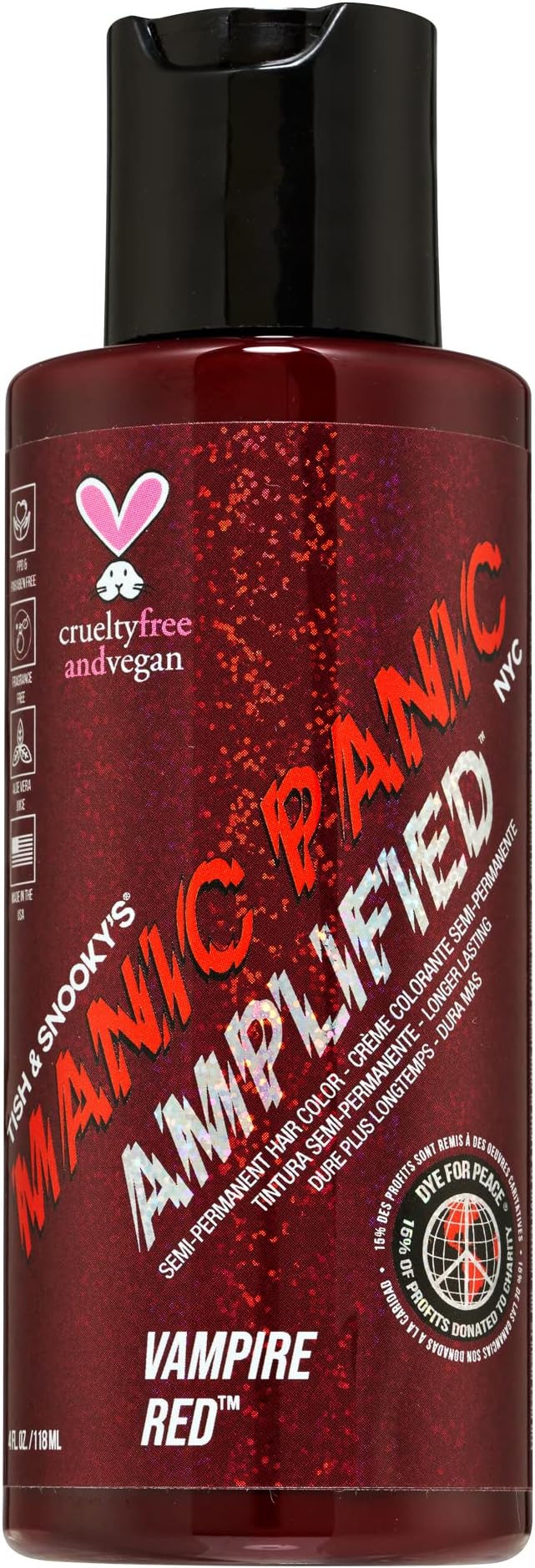 Manic Panic Amplified™ Semi-Permanent Hair Dye 118ml (Vampire® Red)