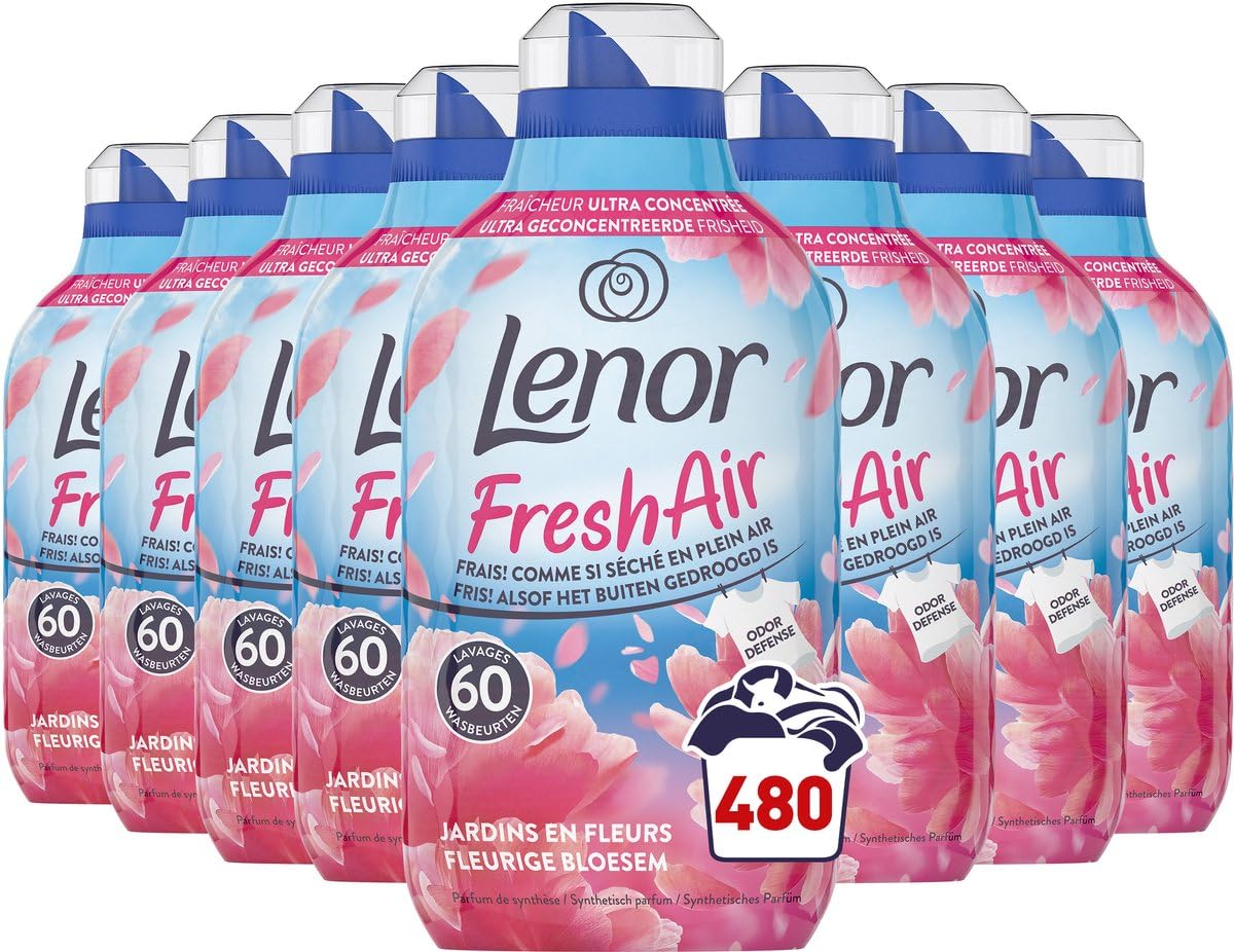 Lenor Fresh Air Weichspüler Floral Blossom - 8 x 60 Wäschen