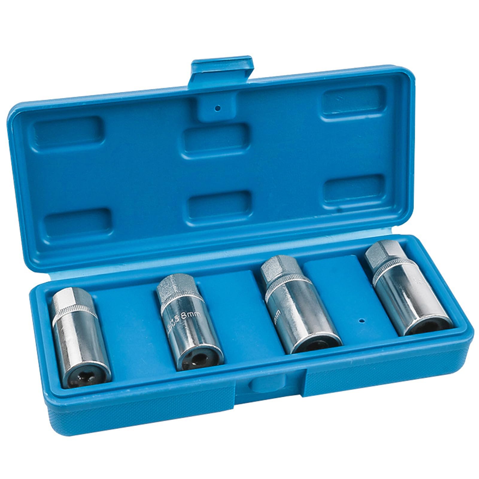 Juego de 4 extractores de espárragos de alta resistencia, herramienta para espárragos métricos de 12,5 mm, extractores de espárragos con accionamiento cuadrado, 6/8/10/12 mm, resistentes y portátile