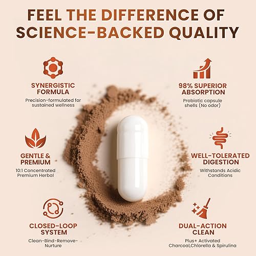 Miniatura 5 de Limpieza de nogal negro de ajenjo para humanos 1200 mg  Ultra limpieza intestinal y salud digestiva con aceite de semilla de calabaza, clavo, carbón