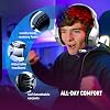 Auriculares Gamer Ozeino para PC, PS4, PS5, Xbox con Sonido Envolvente 7.1, Micrófono con Cancelación de Ruido, Luz LED, Over Ear para Switch, Xbox Series X/S, Laptop, Móvil Blanco 7