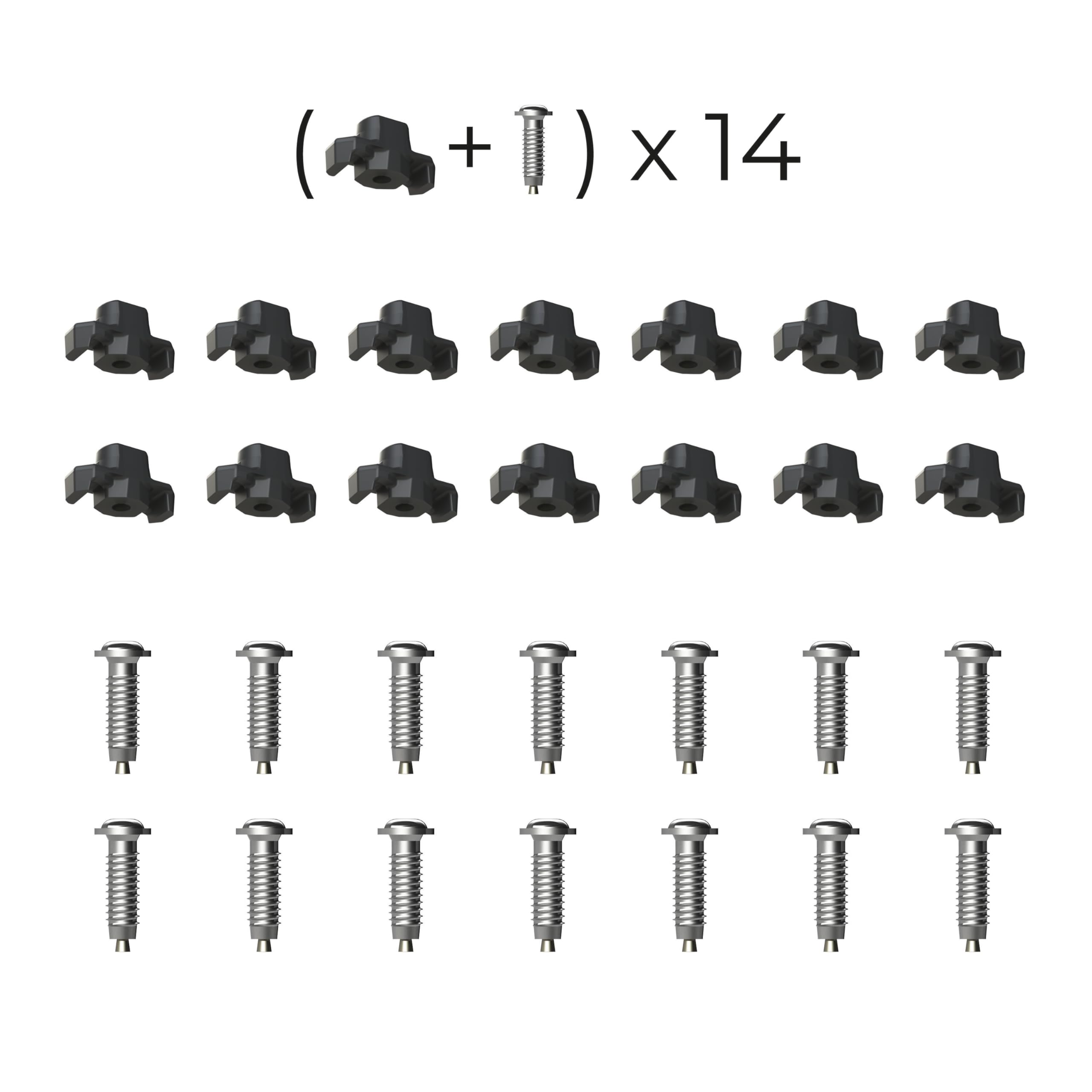 EVVO kit Accessoire Crampon Icespikes Made in France pour Raquettes à Neige, 14 Pointes carbure, pour la EVVO Snowshoe Toree et la EVVO Snowshoe Originale,