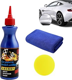 100ML Polish Auto Remover with Cleaning Cloth and Sponge | Rope Remover Auto Liquid Repairer Scratch Remover Wax Remover Car Remover Remover Remover Wax