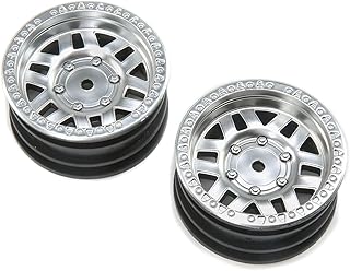Axial 1/10 KMC Machete 1.9 Wheels, 12mm Hex, Satin Silver (2), AXI43001