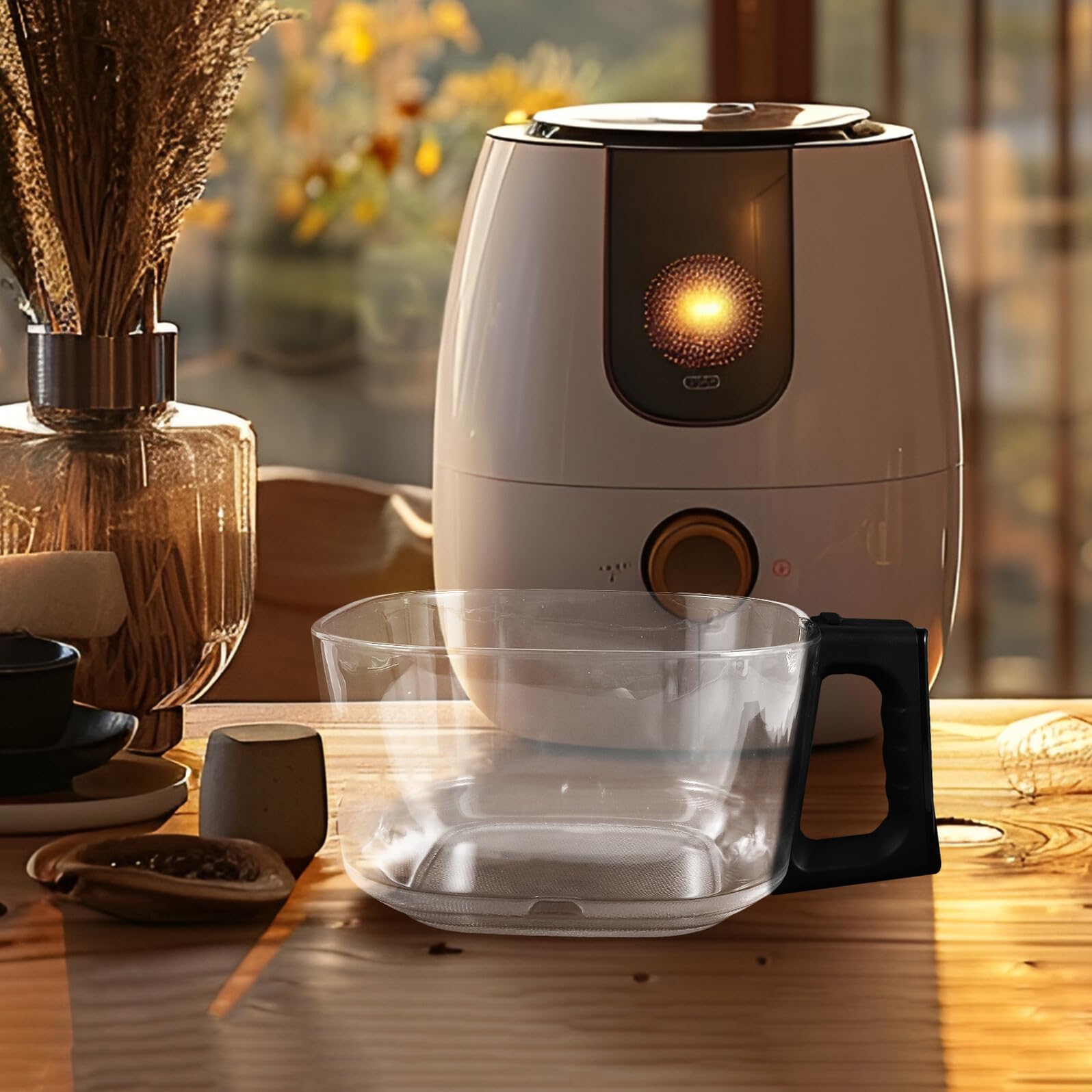 Patelnia Do Pieczenia z Frytkownicą Powietrzną Przybory Kuchenne Akcesoria Do Pieczenia Air Fryer Baking Pot Transparent