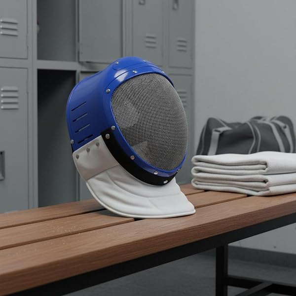 predolo Maschera da Scherma per Bambini, Anti-Perforazione, Casco Protettivo da Scherma Leggero, Maschera Protettiva a Rete per Principianti - 5