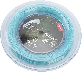 Gonetre POWERTI BX70 Badminton Rackets String High Elastic Nylon Badminton Racquet String 0.7mm Badminton String 200m Reel (Sky Blue)