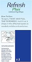 Vista 13 de Refresh Plus Lubricante gotas para los ojos, lágrimas artificiales sin conservantes, 0.01 fl oz (0.0 fl oz), 70 recipientes de un solo uso