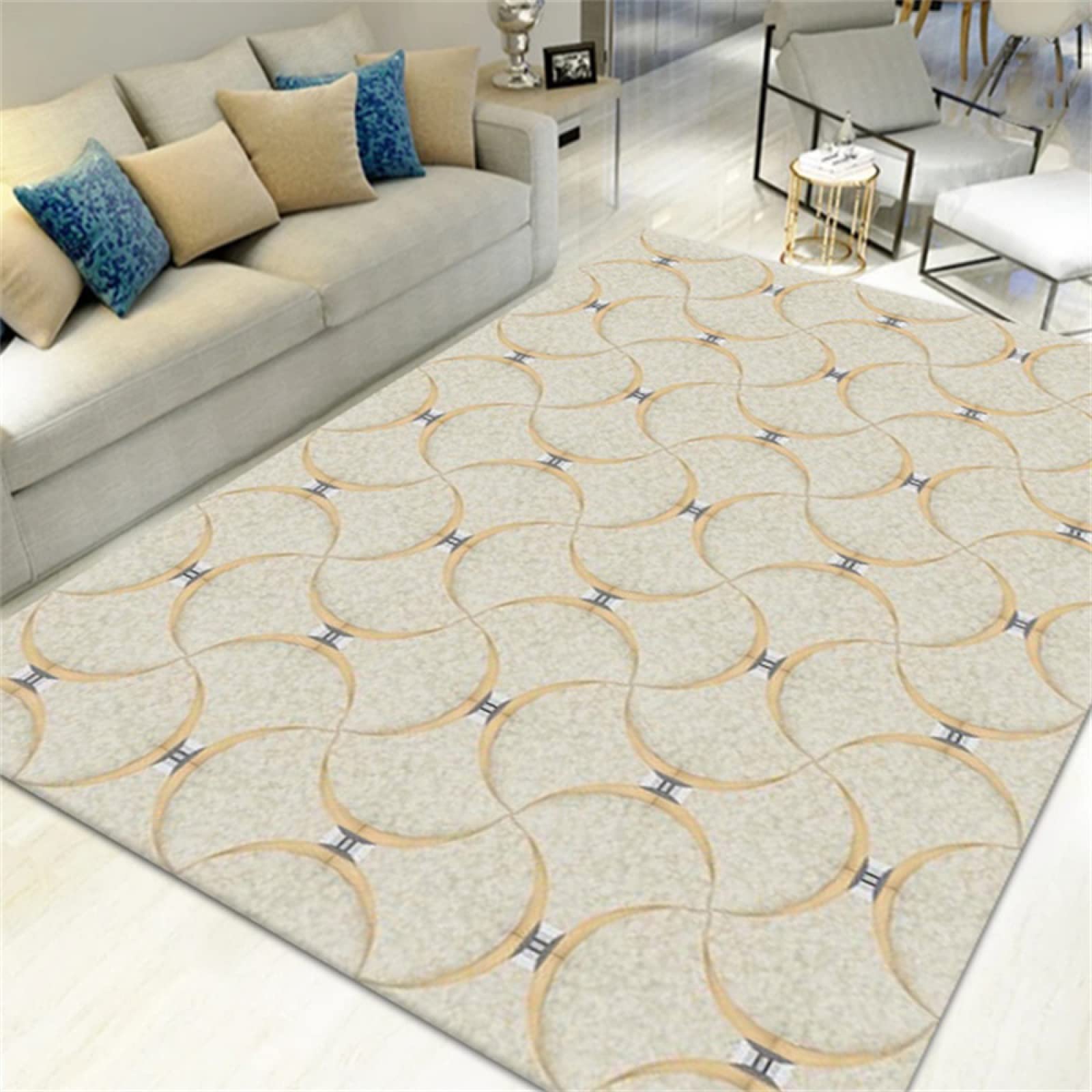 Tapis protection sol gris pour sécuriser les jeux de bébé au salon
