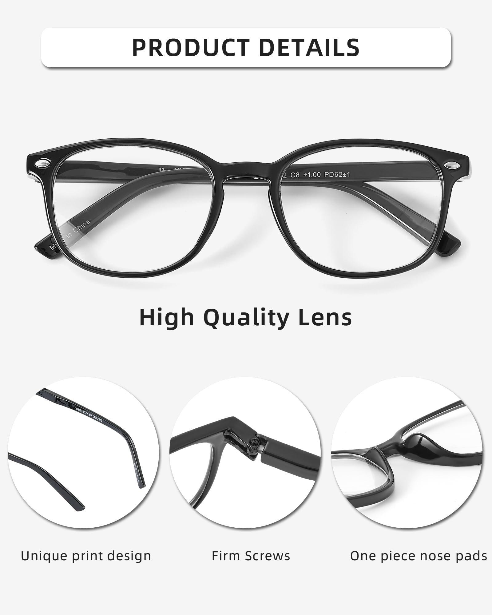 JM Gafas de Presbicia y Lectura. Cómodas y Duraderas con un Diseño Único. Para Mujer. [Pack 4 Unidades] — view 5