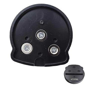 Lavina Compatible Magnetic Adapter Plate, Holding Trapezoid Diamonds and 83mm/3.26 inch Diamond Grinding Puck Lavina Multi Magnetic Adapter Plate Pack of 3