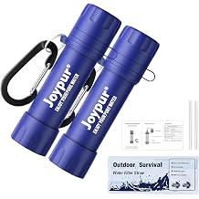 Water Filter Straw, Portable Personal Water Filtration System, Emergency Survival Water Purifier for Camping, Hiking, Backpacking, Travel, Family Outdoor Activities and Emergency Preparedness