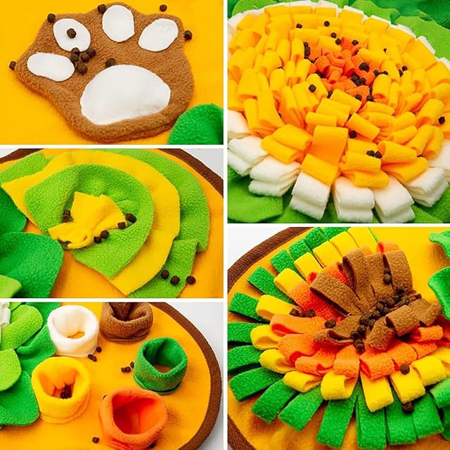 Foto 4 de 7 de M&Catree Alfombra Olfativa Juego de Inteligencia para Perros Juguete Interactivos Snuffle Mat para Perros…
