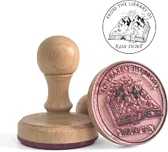 Personalized Book Stamp, Ex Libris by The Library of, This Book Belongs to Personalized Book Stamp, Personalized Book Stamp, Personalized Wooden Stamps for Teachers