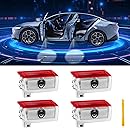 Car Door Lights Logo Projector Puddle Lights Compatible with A B C E M GL GLA GLC GLE Class Accessories, No Fade 4K-HD Car Welcome Lights(4 Pack)