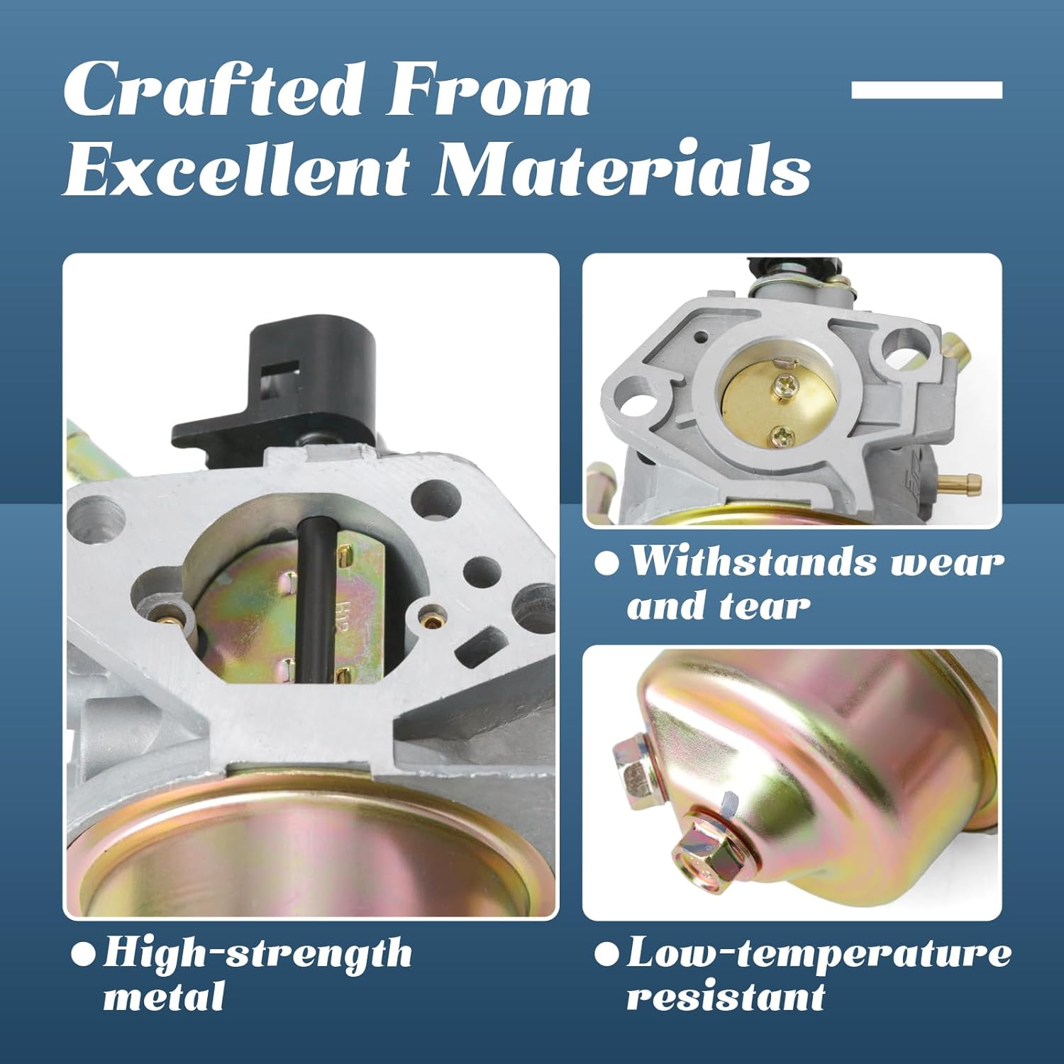 Snowblower Carburetor Compatible with Cub Cadet 3X 26 Snow Blower Model 31AH5DVA756 Carb Assembly Replacement Part with 3 Gaskets