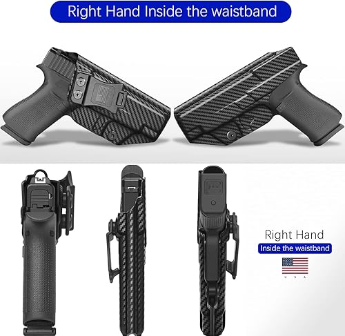 Miniatura 3 de G48 Holster IWB Kydex Fit Glock 48 & Glock 48 MOS Pistol  Inside Waistband Concealed Carry  Adjustable Cant & 'Posi-Click' Retention  No Wear or