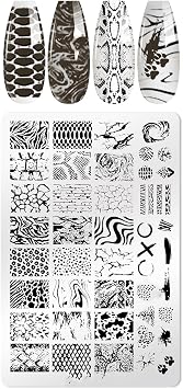 Nail Art Stamping Template Summer Art Stamping Plate Picture Plate Operation DIY Printing Tools Manicure Template