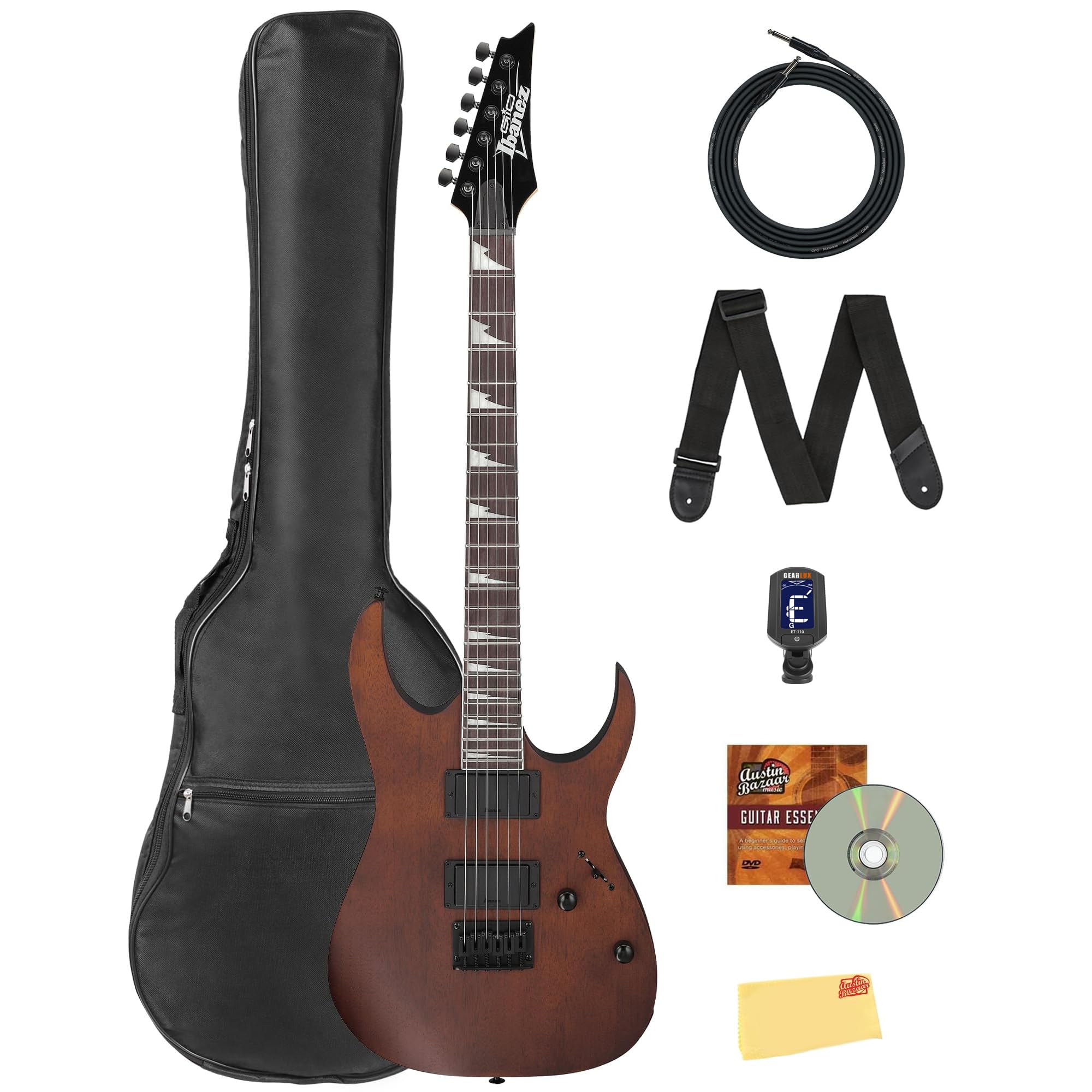 Amazon.com: Ibanez GRG121DX RG Gio Electric Guitar - Walnut Flat
