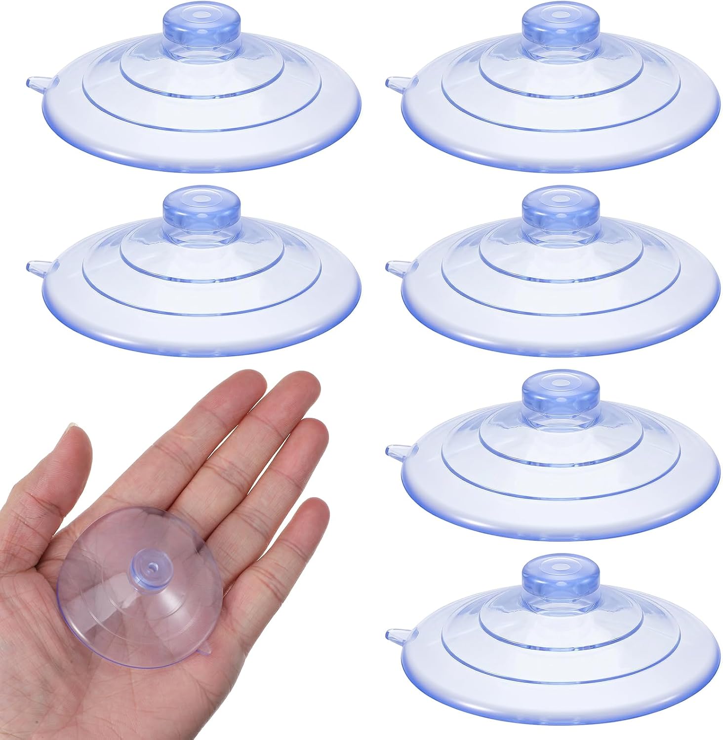 6 Packs Suction Cup for Bird Feeder, Strong Suction Cups Replacement for Window Bird Feeder, 2.5'' Window Suctions Cup for Glass Hummingbird Feeders Accessories