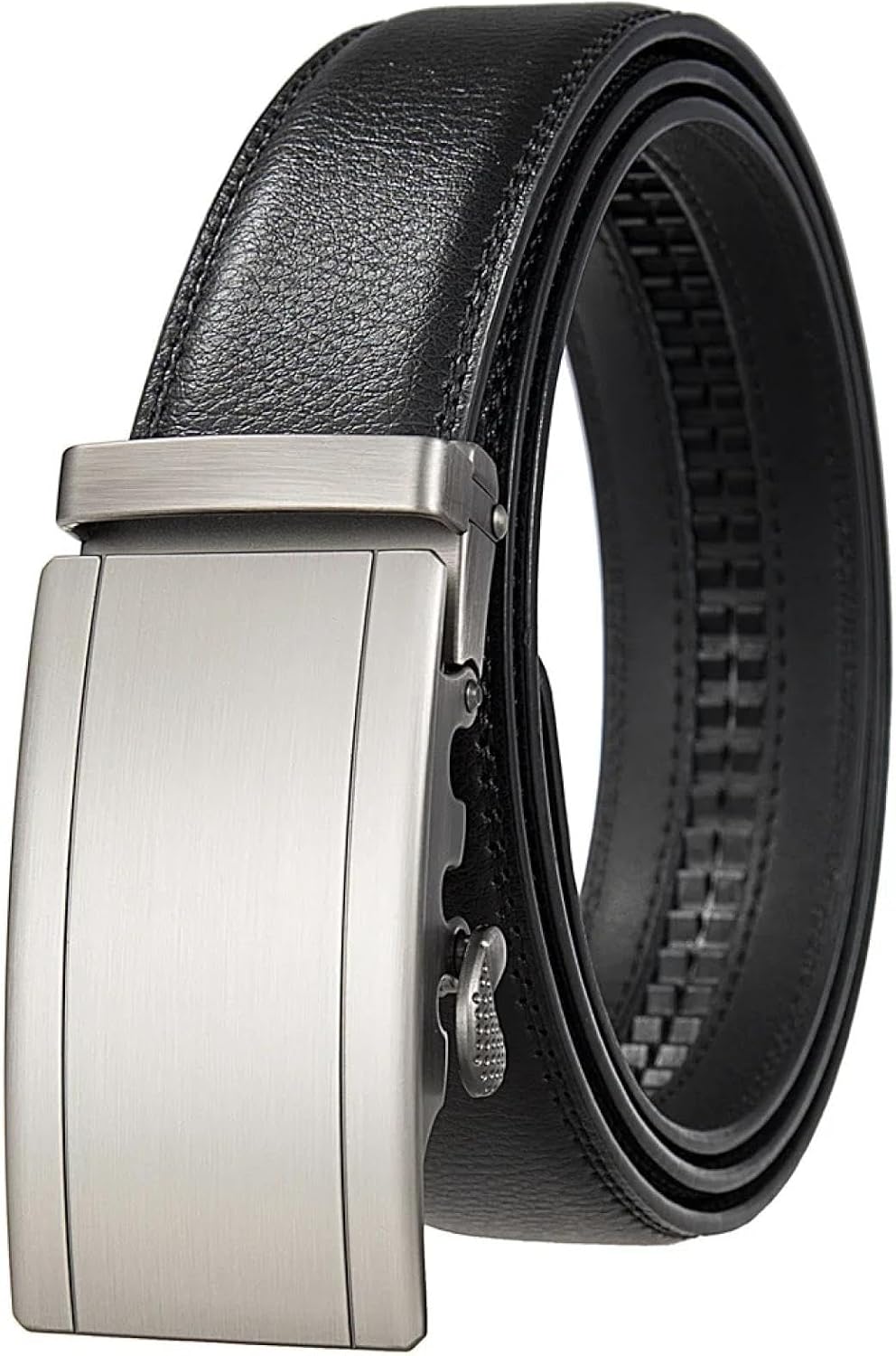 Automatic Buckle Leather Belt for Men Luxury Waist Strap Fashion Accessories