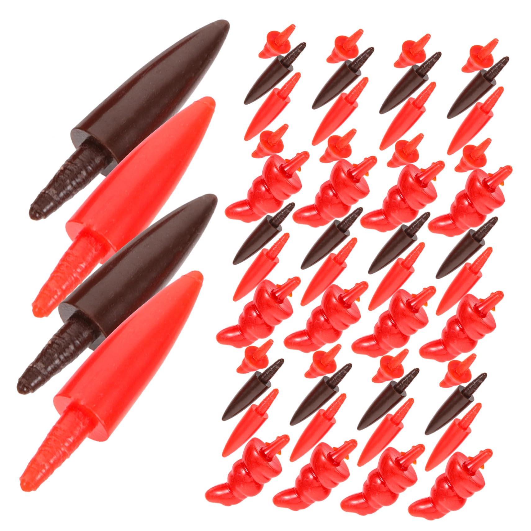 Zerodeko 2 Sätze Weihnachts-bastel-schneemann-nasenzubehör Schneemann Selber Machen -kit Kleine nase Bausatz Schneeball Stuffer Rot Plastik 200 Stück * 2
