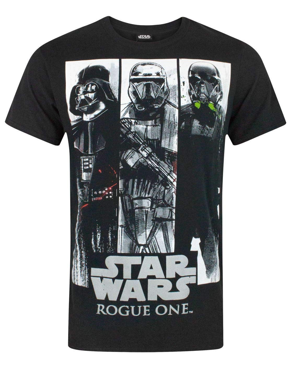 Star Wars Rogue One Short Sleeved T-Shirt (Mens Black)
