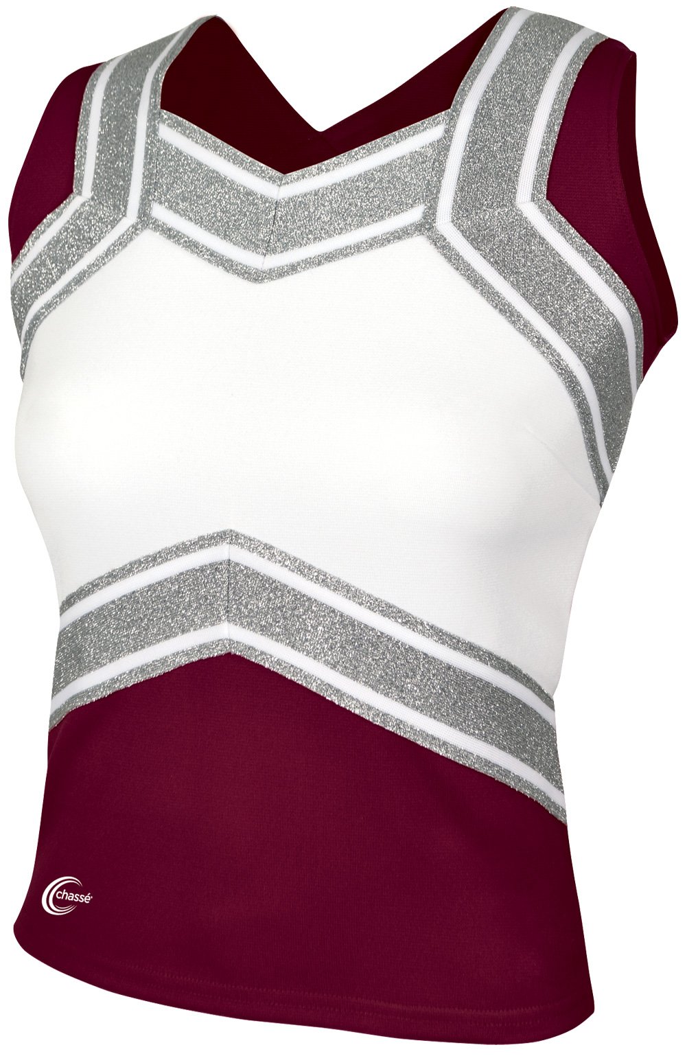 chasséGirls' Blaze Shell Top - Youth Sized Cheerleading Uniform Shirt