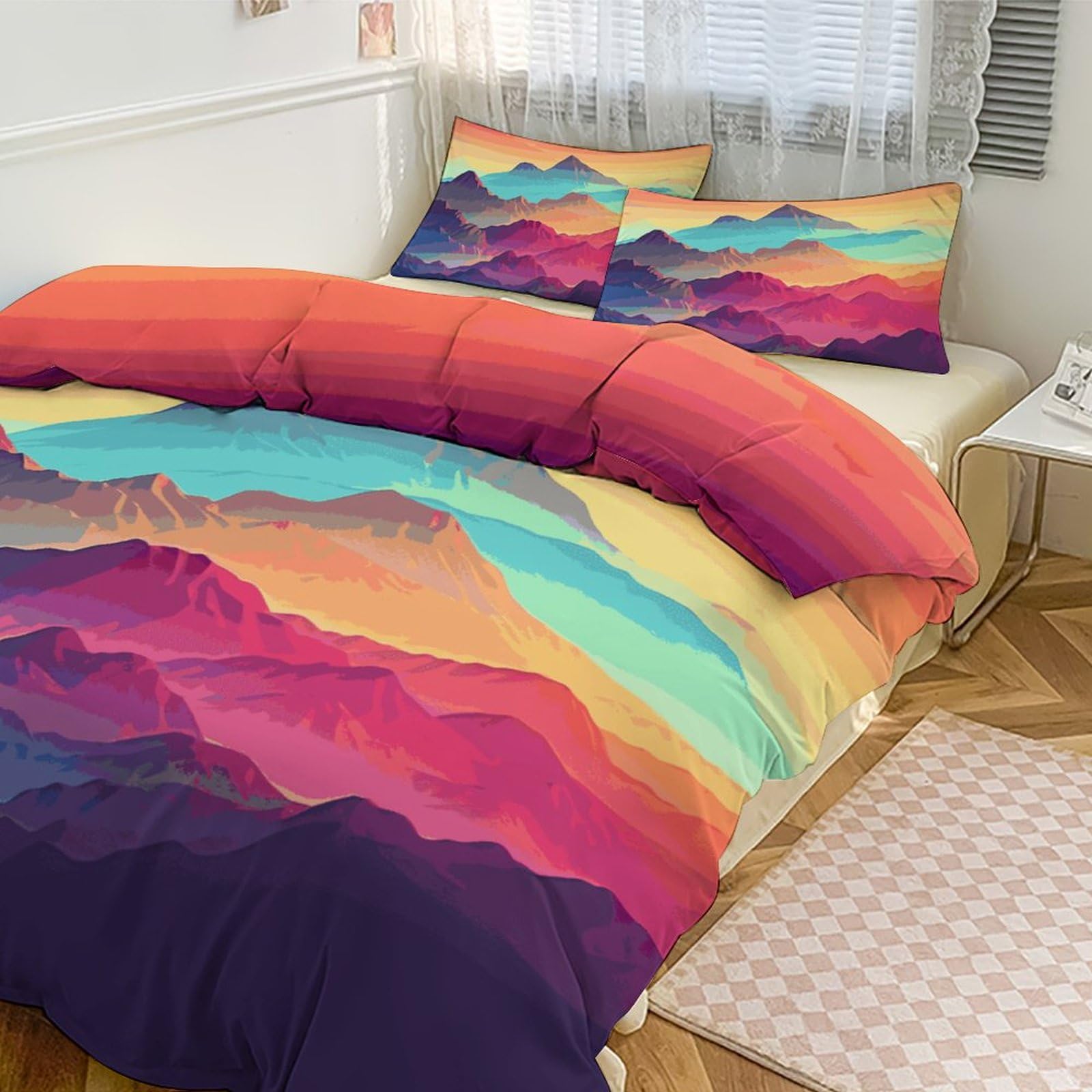 Housse de couette pour grand lit de 259x228 cm idéale pour des nuits fraîches et cocooning