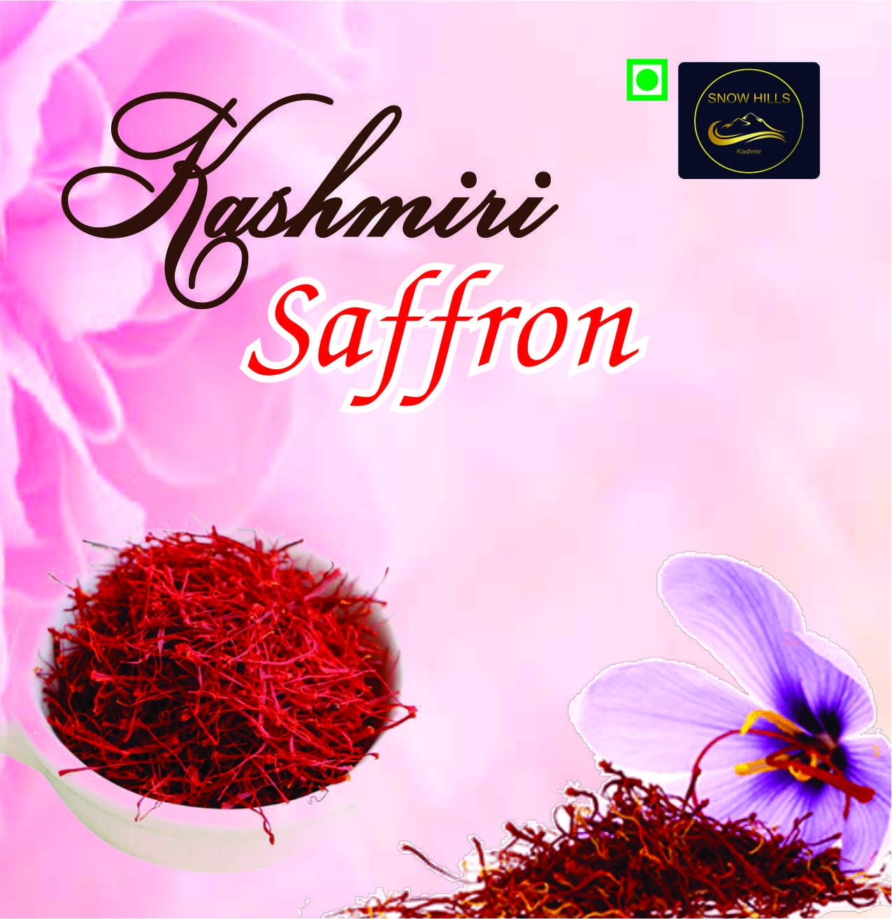 SnowHills Kashmiri Saffron Original Kashmir Lacha Saffron/Kesar/Keshar (10gm) for Biryani,Sweets,Pregnant Women, Improved Health - Skin Care, Beauty and Tilak