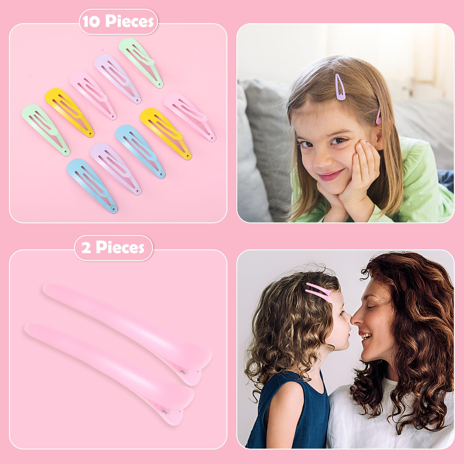 Juego de 2200 lazos elásticos transparentes para el cabello con 18 herramientas para peinar el cabello, mini bandas elásticas transparentes para el cabello, tijeras para cortar el pelo, accesorios