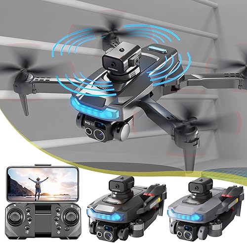 Miniatura 2 de Drone WiFi FPV con cámara 4K HD, modo de retención de altitud, dron RC plegable, ruta de mosca cuadricóptero, nuevo modo FlyAltitude Hold sin