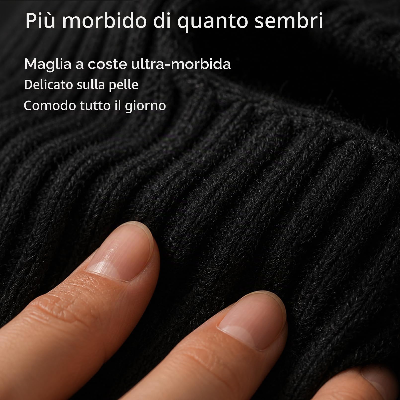 Facecozy Cappelli e Sciarpa Invernale Donna, Passamontagna, Berretti in Maglia con Coulisse e Cappellini Caldi
