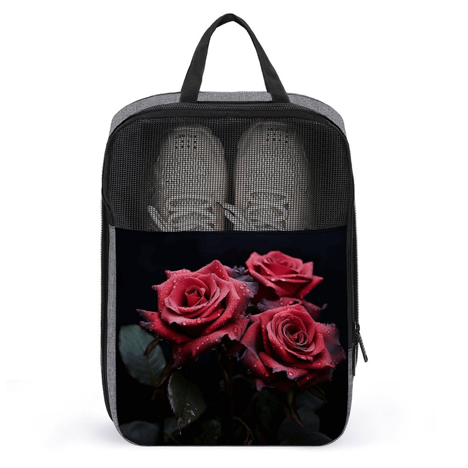 Sac à chaussures rose rouge contre la poussière dressing net