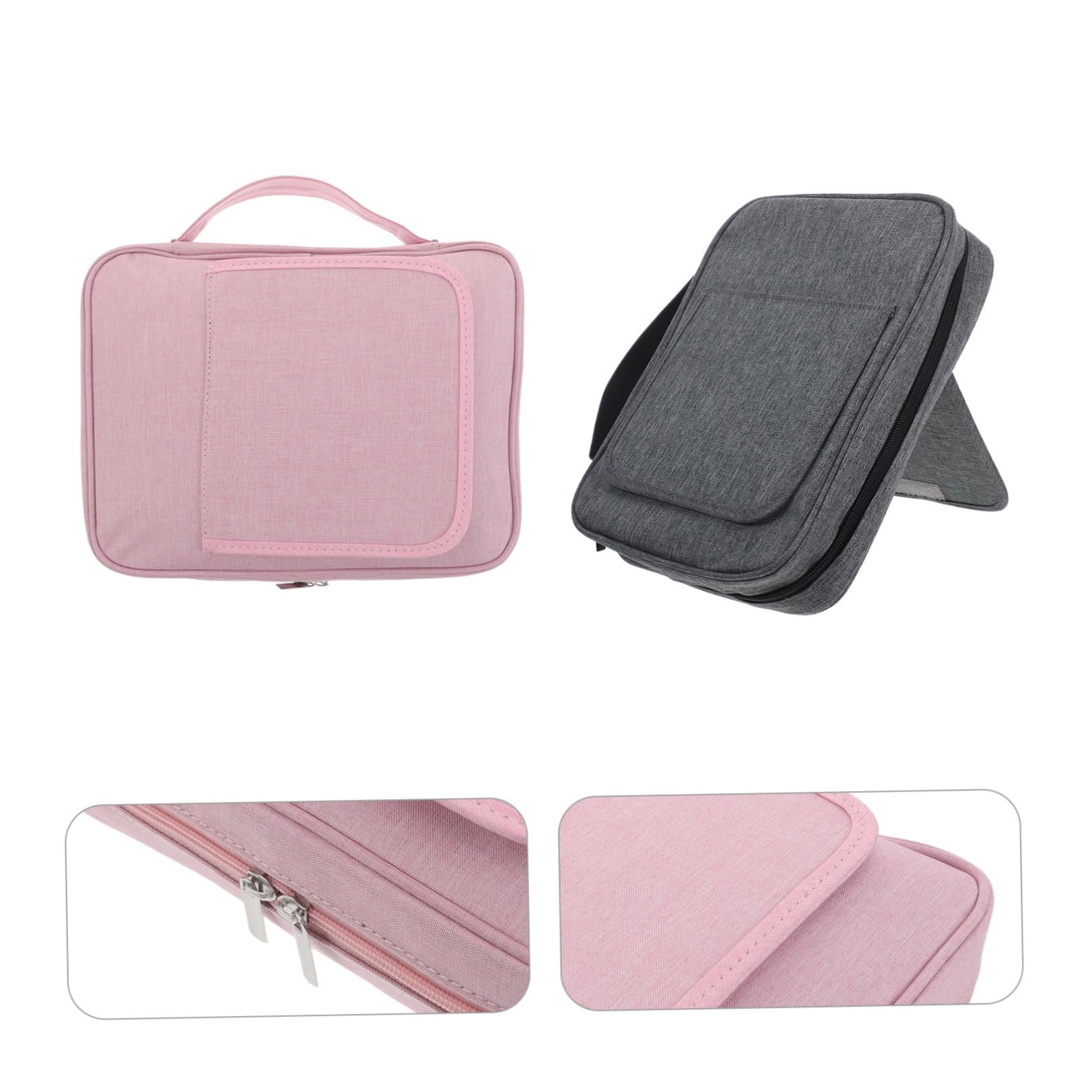 EXCEART Funda Biblia Estuche Portátil de Poliéster 2 Piezas con Asa y Soporte para Proteger Documentos y Bolígrafos, Adecuado para Estudio y Viajes
