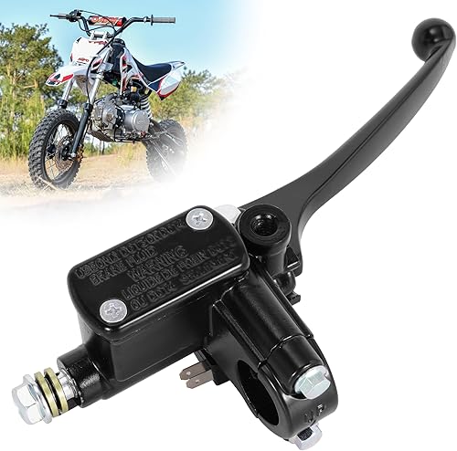JIAYAN Palanca de cilindro maestro de freno delantero derecho con orificio de montaje de espejo de 0.315 in para GY6 50cc 125cc 150cc 250cc Scooter