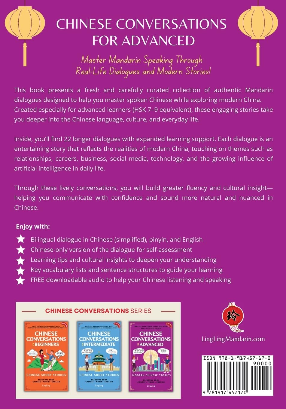 Chinese Conversations for Advanced: Master Mandarin Speaking with Real-Life Dialogues and Modern Chinese Stories (Bilingual Book): 3