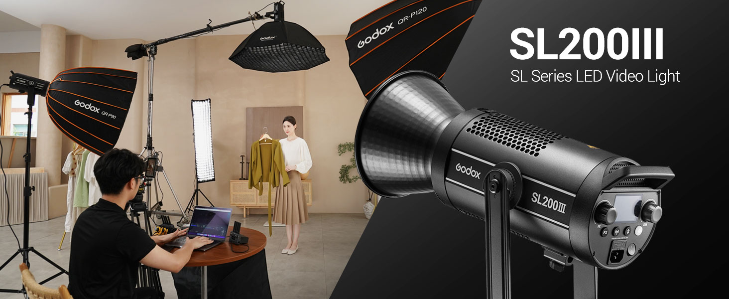 Amazon.com : Godox SL200III, SL200W III SL-200WIII 215W Bowens