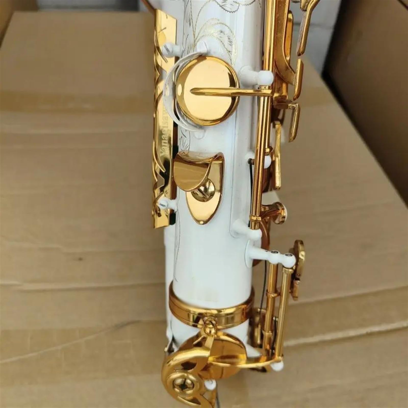 ミンク デザインマフラー／サックス ベイジュ／GAKE 日本製❣️ 【公式