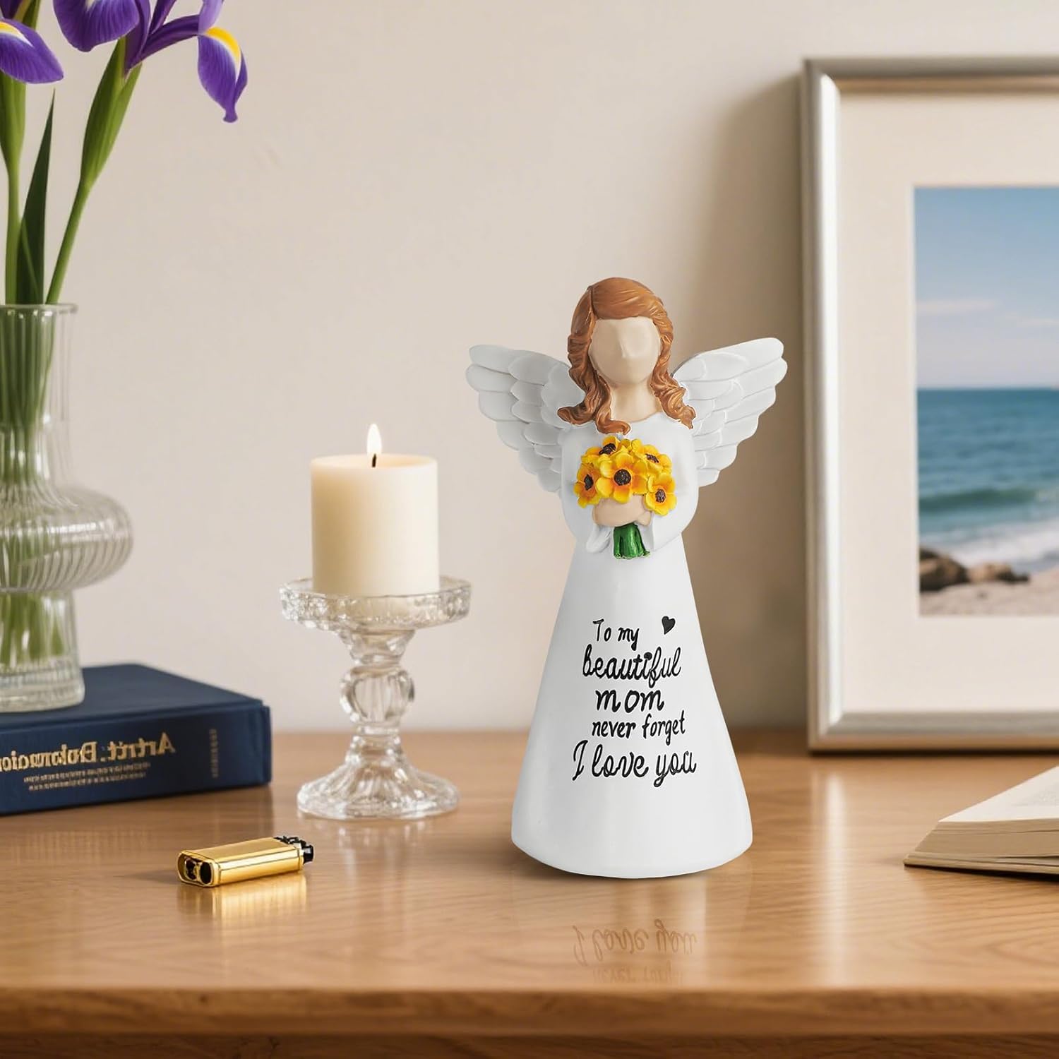 INLOMEM Mother's Day Birthday Gifts for Mom from Daughters, Mother of The Bride Gifts, Moms Birthday Gifts, Unique Moms Gift for Mothers Day, Mother Daughter Figurines Statue (White) - Image 6