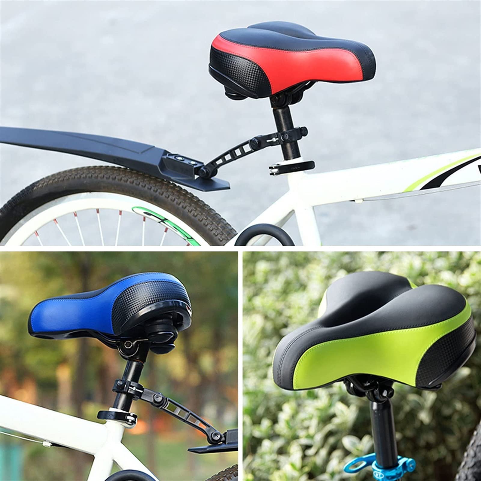 Dzieci Siodka Siedzenia Rowerowe Mały Wózek Akcesoria Siedzenia Rowerowe Składane Górskie Seat Seat Siedzenia Worek (Color : Rosso)