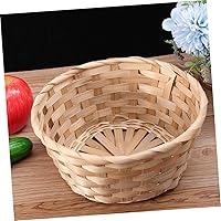 Vista 8 de UPKOCH Cesta de bambú de 3 piezas para huevos, mini cesta de huevos artesanales, cestas de almacenamiento decorativas para aperitivos, cesta