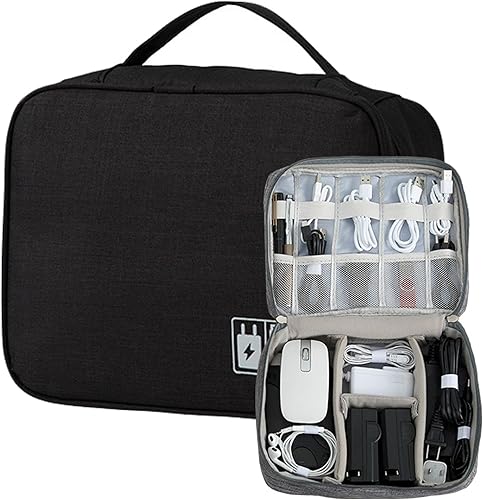 Organizador de dispositivos electrónicos pequeños accesorios cargador USB Cable de teléfono de ratón SD Power Bank Auricular