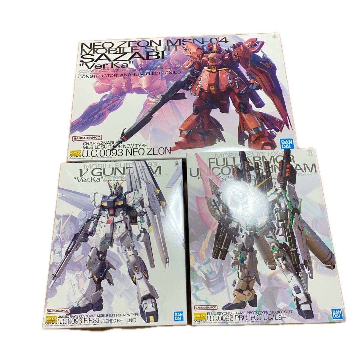 RG フルアーマー ユニコーンガンダム & MG サザビー ver.Ka セット MG サザビー ver Ka RG フルアーマーユニコーンガンダム